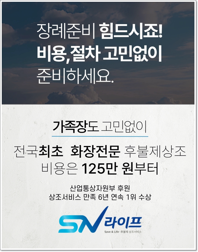 장례준비는 sn라이프