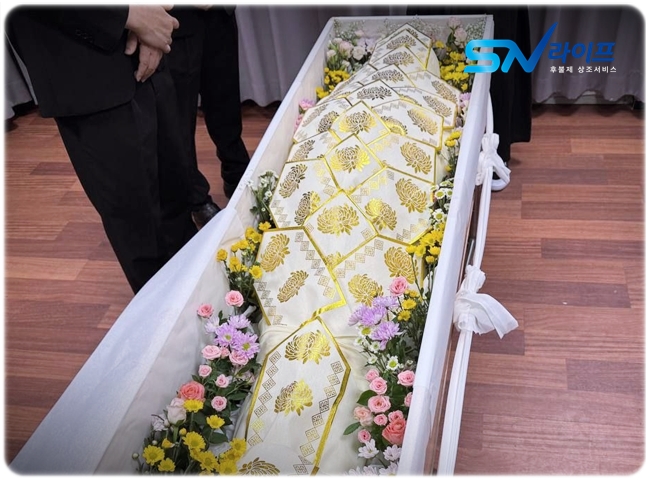 더조은요양병원장례식장 입관식 진행