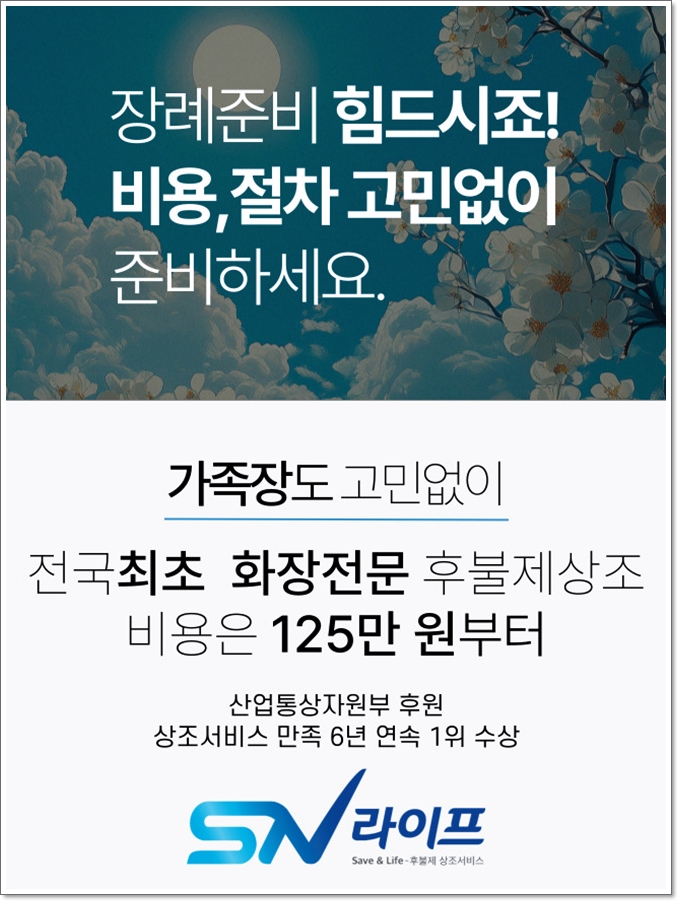 장례준비는 sn라이프