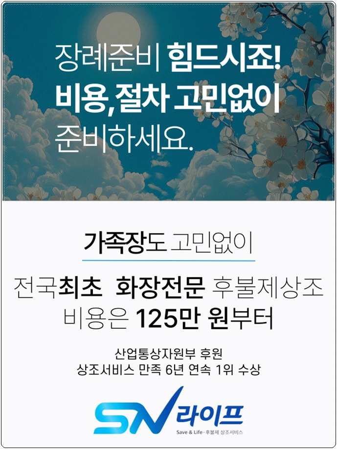 장례준비는 sn라이프