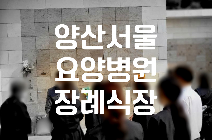 양산서울요양병원 장례식장 음식과 주차, 비용 절감 꿀팁