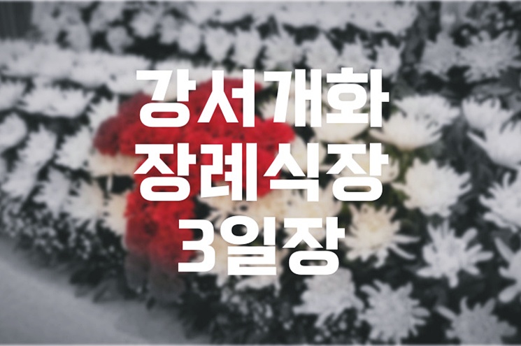 강서개화장례식장 3일장 장례절차 완벽 가이드