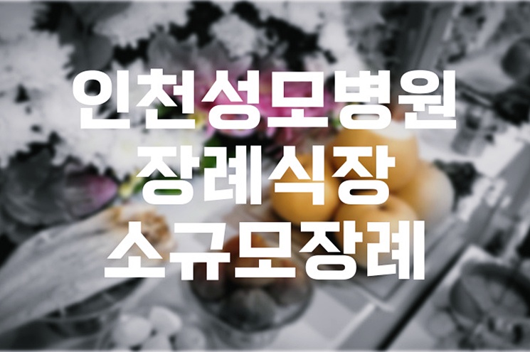 인천성모병원장례식장 소규모장례 빈소 준비 완벽 가이드