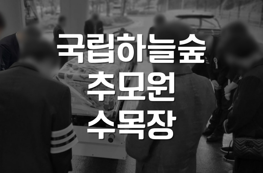 국립하늘숲추모원 수목장 자연으로 돌아가는 아름다운 장례