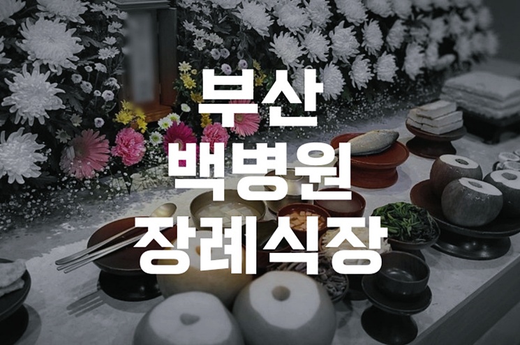 부산백병원장례식장 장례비 절감 꿀팁 5가지 총정리