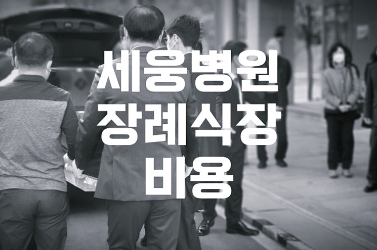 세웅병원장례식장 비용 음식 주차 준비라는 말 앞에서