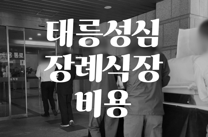 2025년 태릉성심장례식장 음식 비용 가격 및 주차·ATM 최신 안내